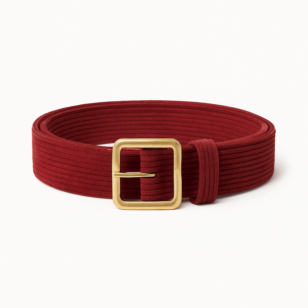 Crimson Cord Belt - Jakvane Belts