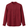 Crimson Linen Shirt - Jakvane Shirts