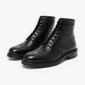 Leather Brogue Boots - Jakvane Shoes