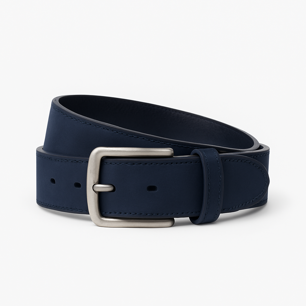 Navy Nubuck Belt - Jakvane Belts