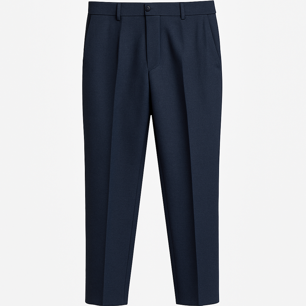 Navy Wool Trousers - Jakvane Pants