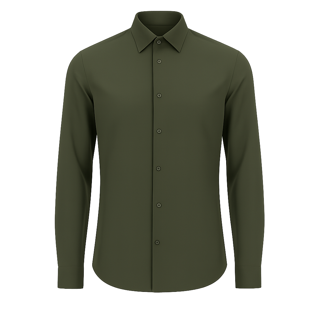 Olive Cotton Shirt - Jakvane Shirts