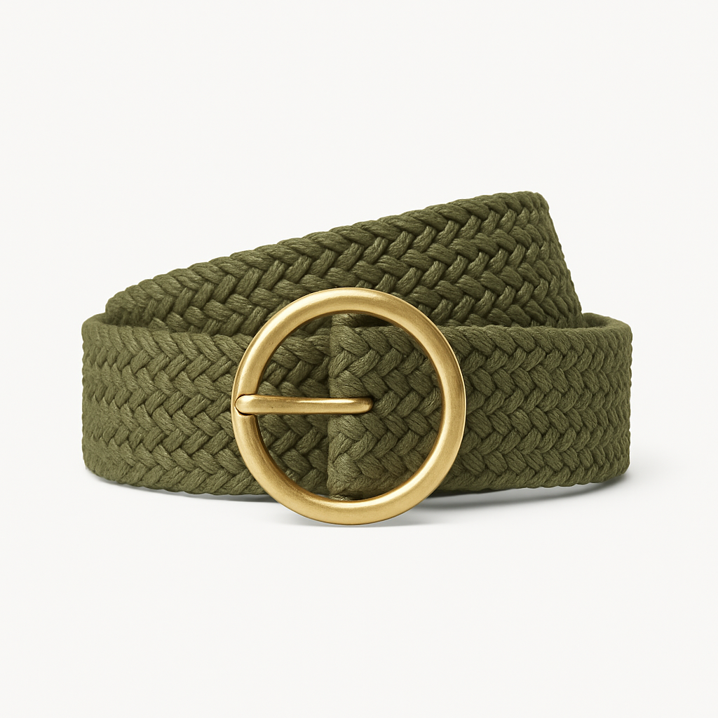 Woven Olive Belt - Jakvane Belts